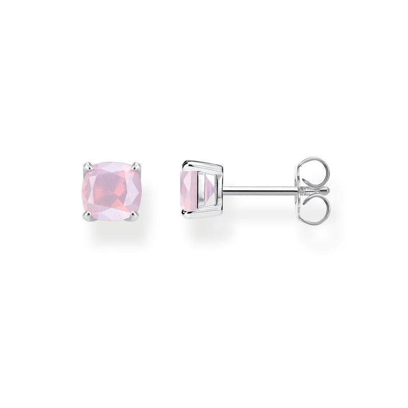 Thomas Sabo Ear Studs Shimmering Pink Opal Colour Effect