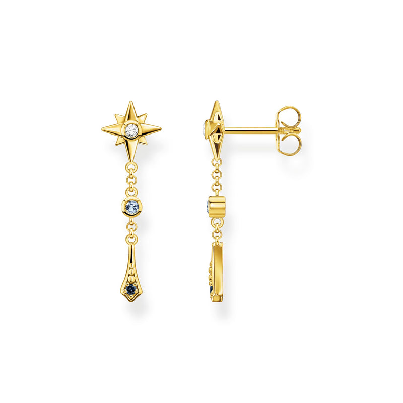 Thomas Sabo Earrings royalty star stones