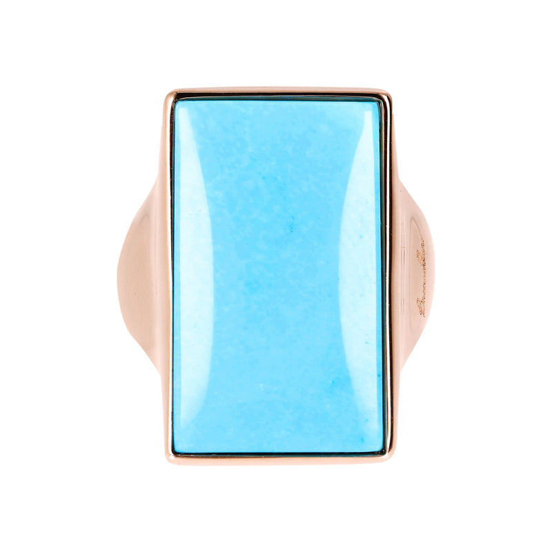 Bronzallure Rectangular Stone Adjustable Ring