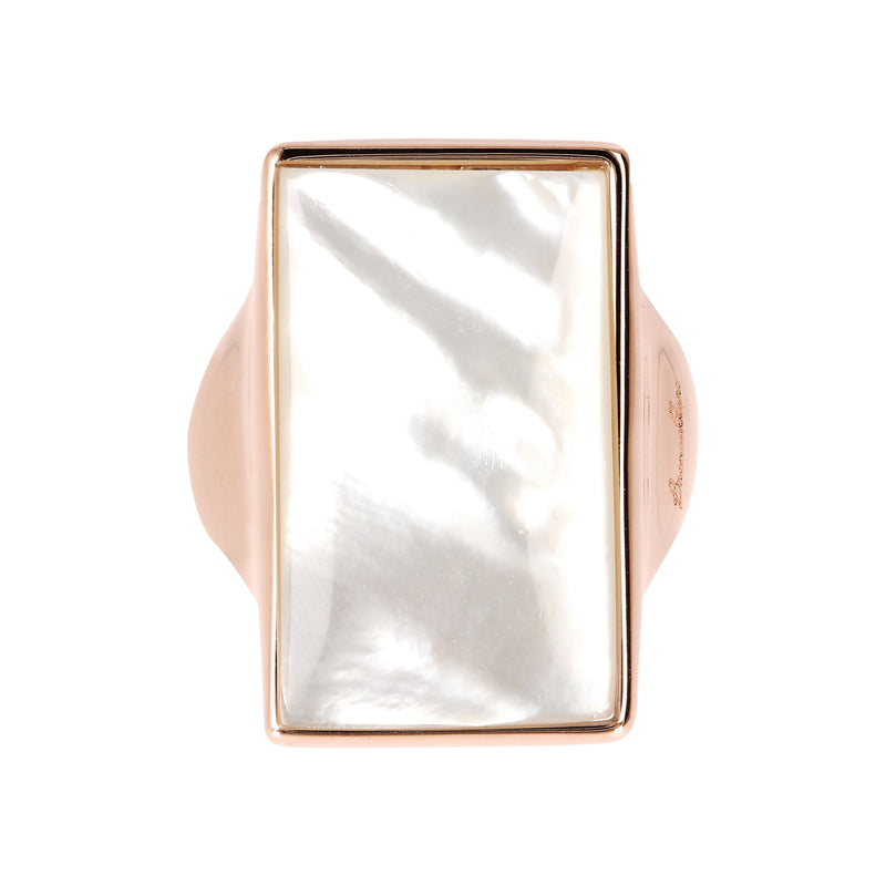 Bronzallure Rectangular Stone Adjustable Ring