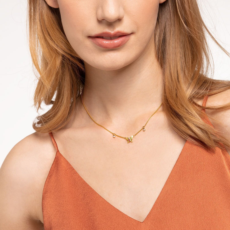 Thomas Sabo Necklace Butterfly Gold