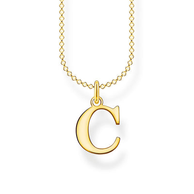 Thomas Sabo Necklace Letter C Gold