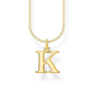 Thomas Sabo Necklace Letter K Gold