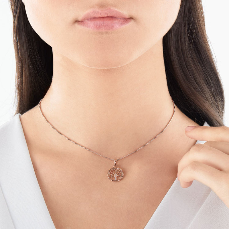 Thomas Sabo 项链 爱情之树 玫瑰金