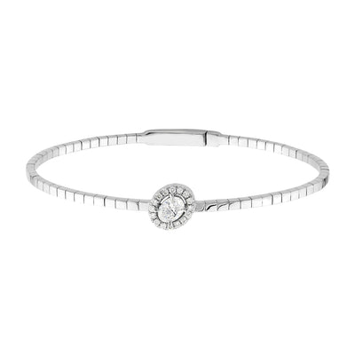 0.50ct Lab Grown Diamond Bangle in 18K White Gold