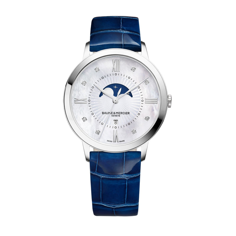 Baume &amp; Mercier Classima 石英 36 毫米钻石镶嵌腕表 M0A10226