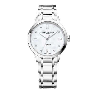 Baume &amp; Mercier Classima 自动 34 毫米钻石镶嵌腕表 M0A10496