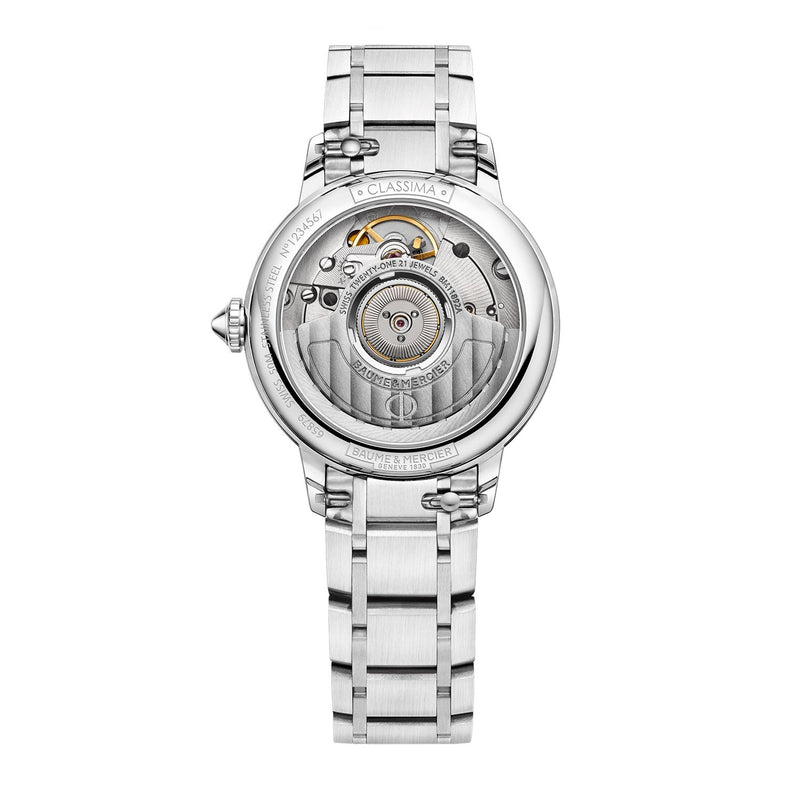 Baume &amp; Mercier 克莱斯麦自动 31 毫米钻石镶嵌腕表 M0A10610