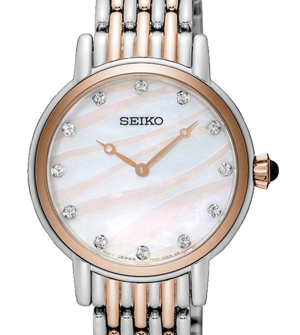 Seiko Mother of Pearl Wave Dress Watch SFQ806P