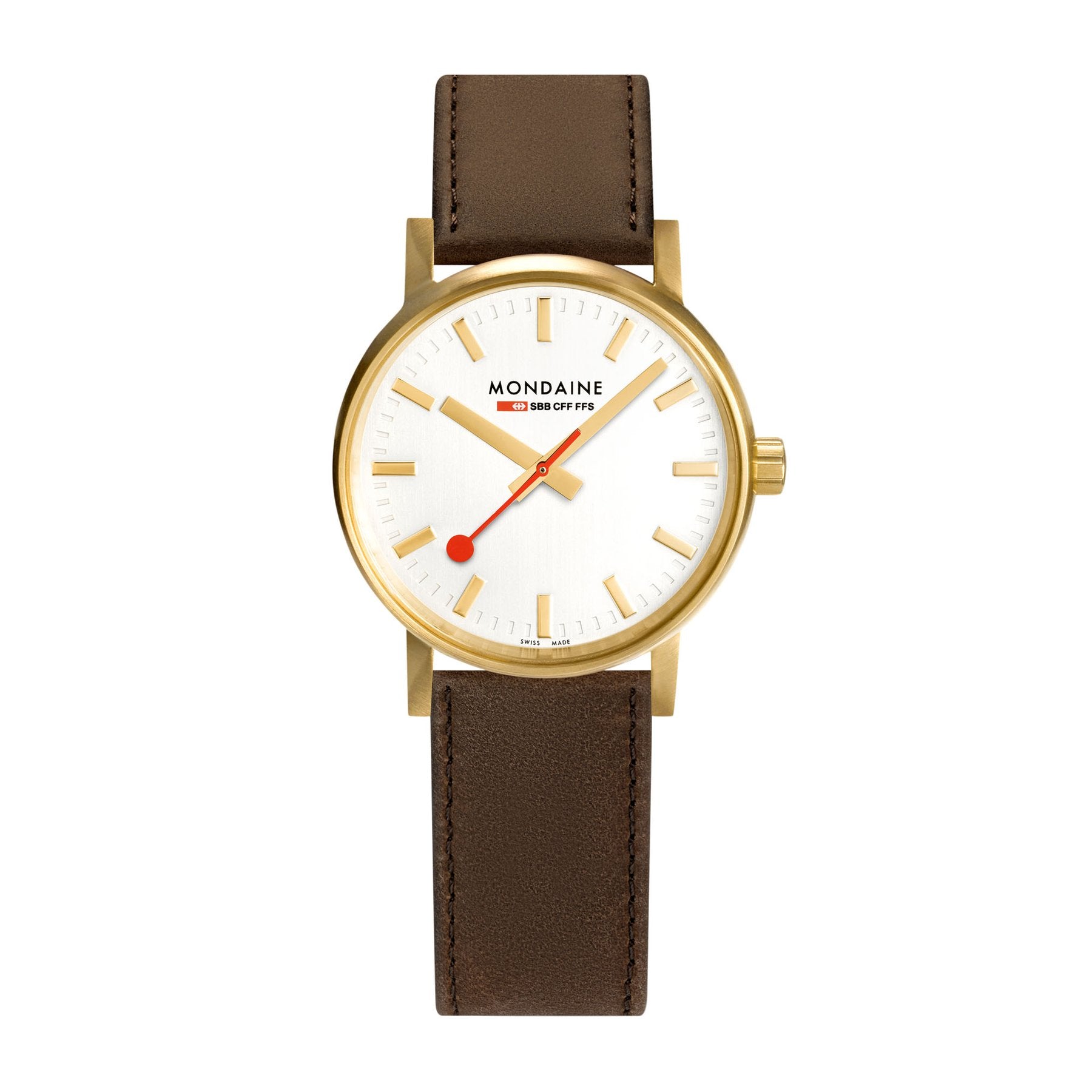 Mondaine Official EVO2 Golden Stainless Steel Watch MSE.30112.LG