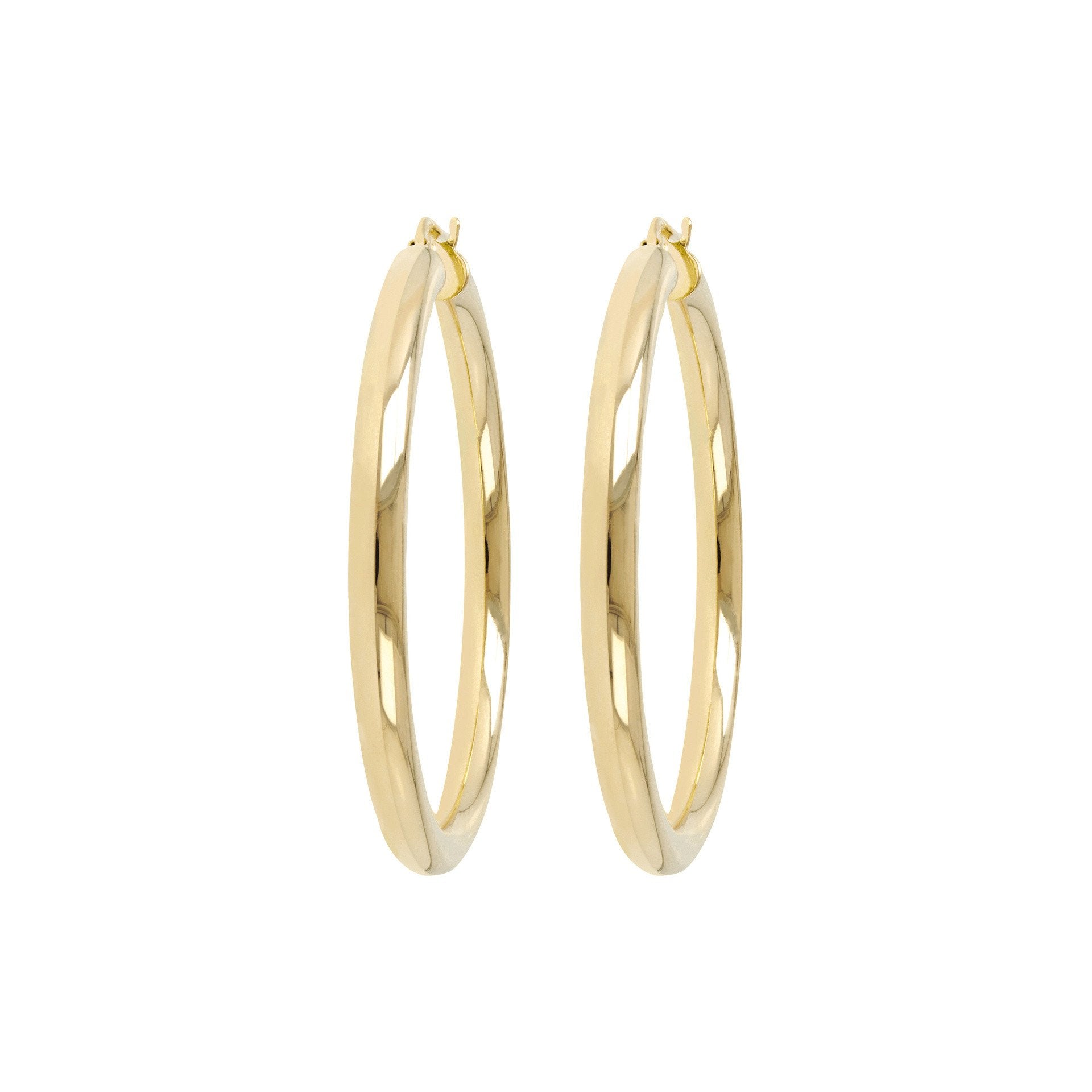 Bronzallure Medium Purezza Golden Hoop Earrings