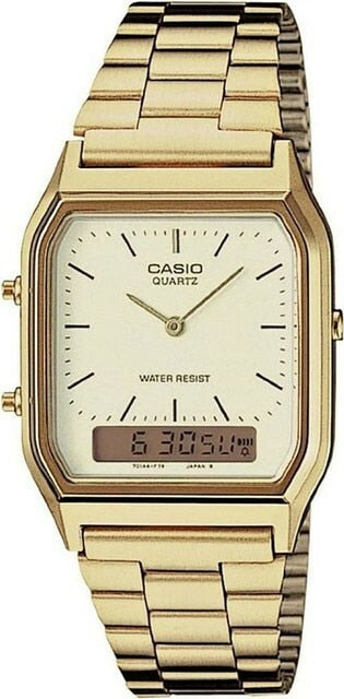 Casio Quartz Analog Digital Gold Tone Aq-230Ga-9Dmq Mens Watch