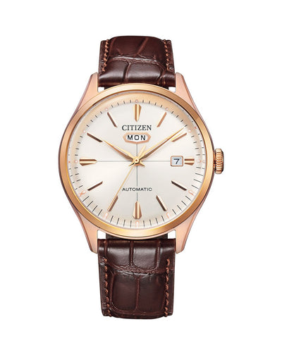 Citizen C7 Series Brown Leather Automatic Watch NH8393-05A