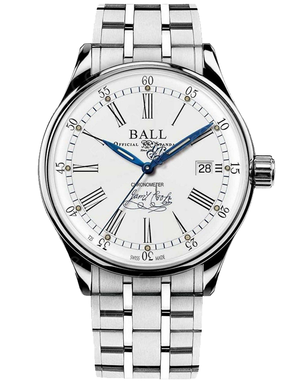 Ball Trainmaster Endeavour James Cook 男士手表 NM3288D-S2CJ-WH