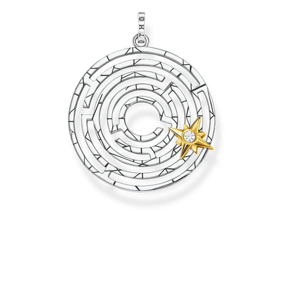 Thomas Sabo 吊坠迷宫与金色星星