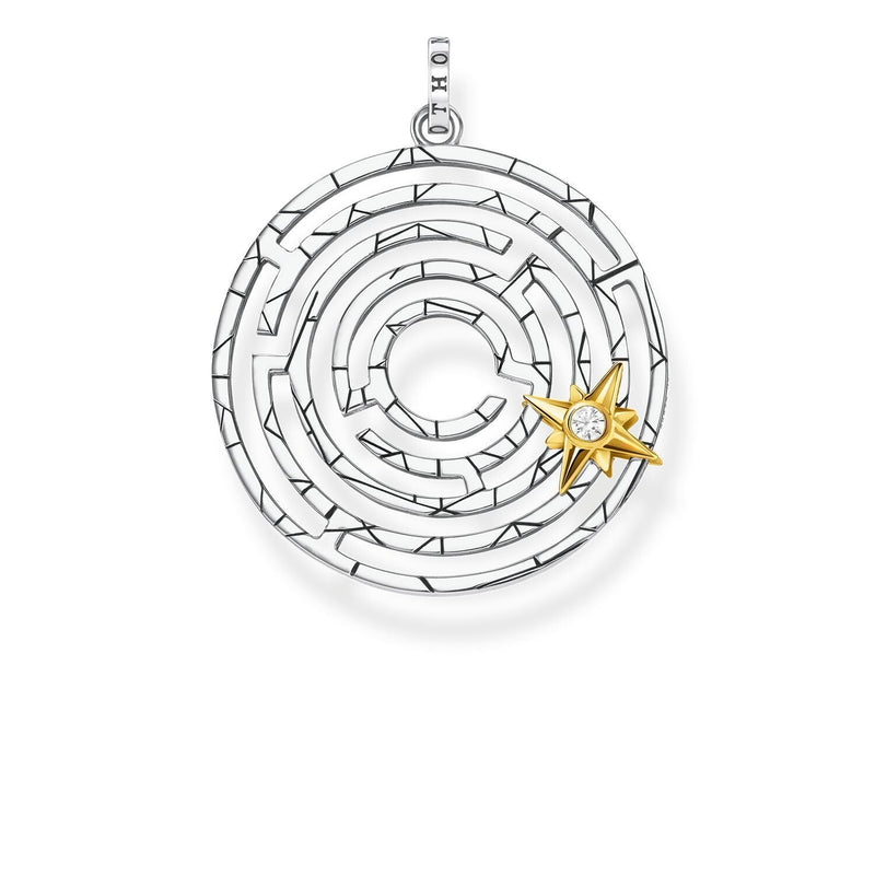 Thomas Sabo 吊坠迷宫与金色星星