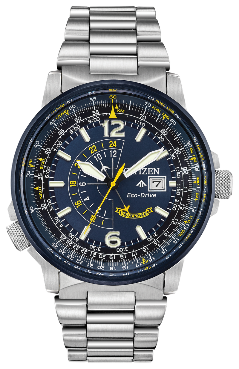 Citizen Blue Angels Mens Watch BJ7006-56L