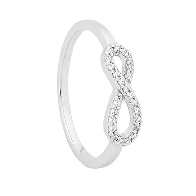 Georgini Petite Infinity Ring Silver Size 10