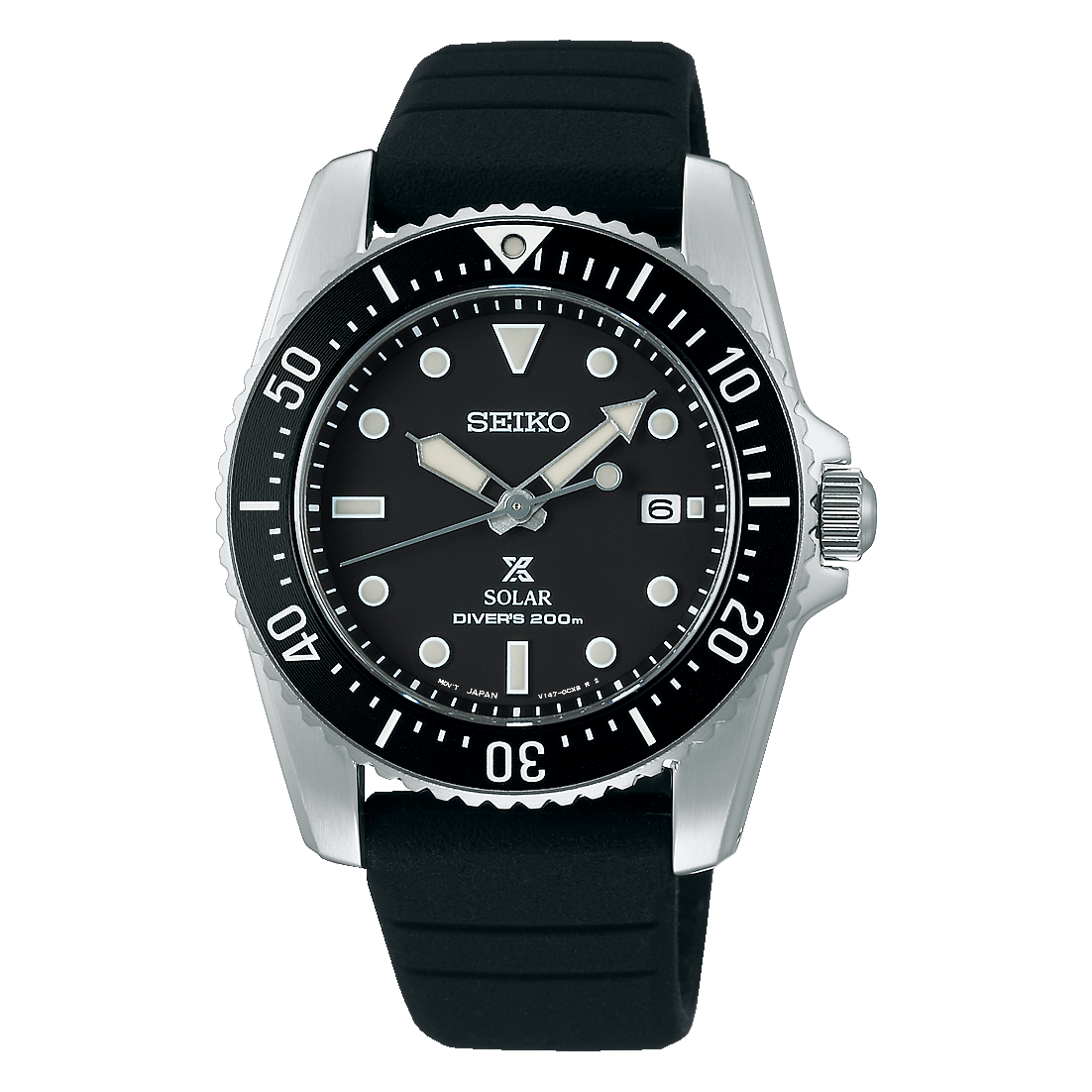 Seiko Prospex Black Sports Solar Divers Men's Watch SNE573P