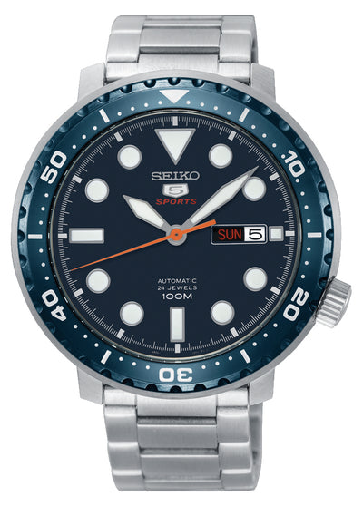 Seiko Automatic Blue Dial Stainless Steel Watch SRPC63J