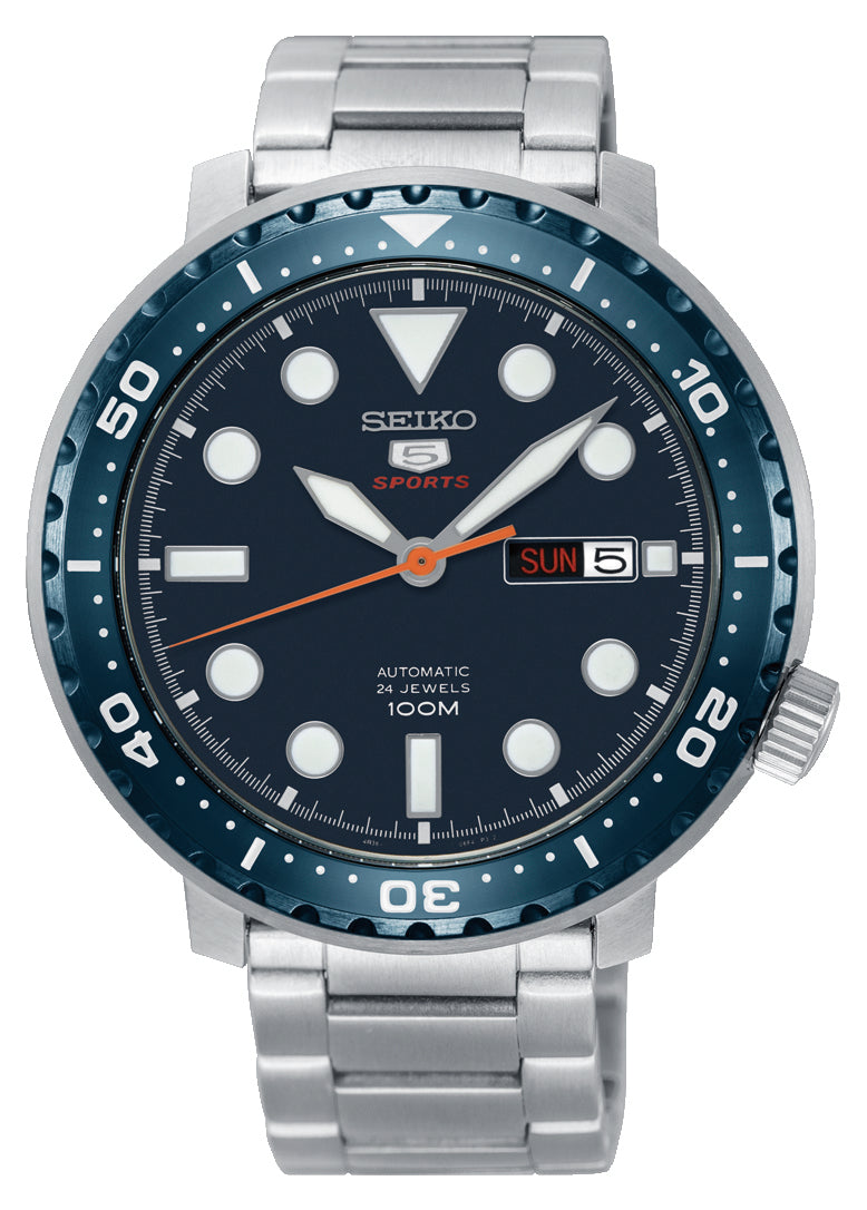 Seiko Automatic Blue Dial Stainless Steel Watch SRPC63J