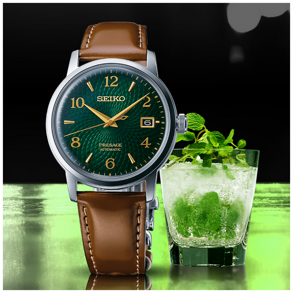 Seiko Presage Mojito Green Dial Watch for Men SRPE45J