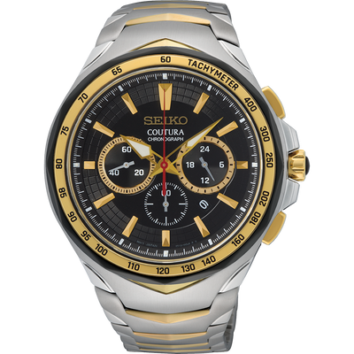 Seiko Coutura Men s Two Tone Chronograph Watch SRWZ26P 9 Watch Direct