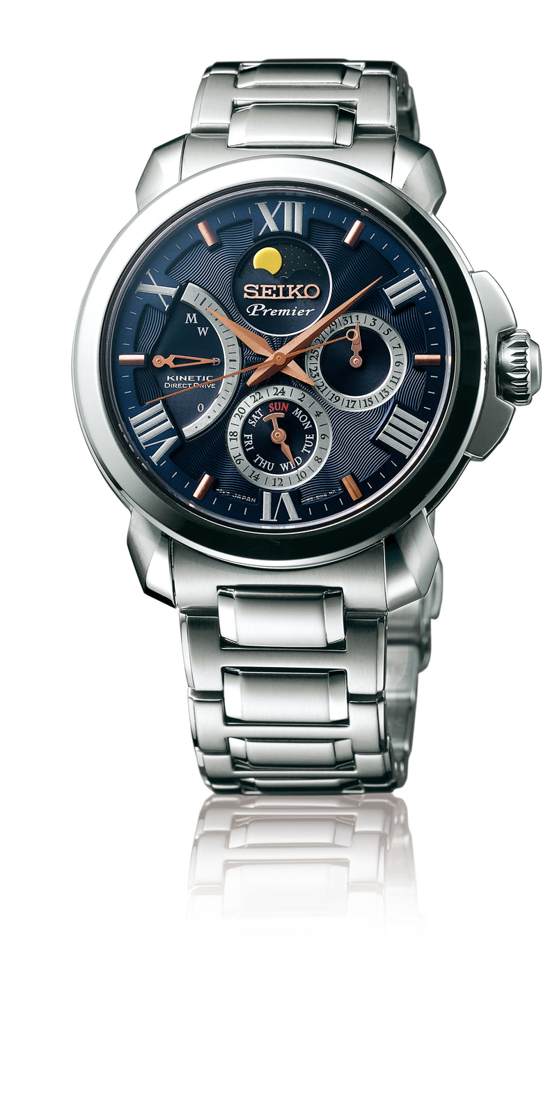 Seiko Premier Kinetic Direct Drive 男式手表 SRX017P