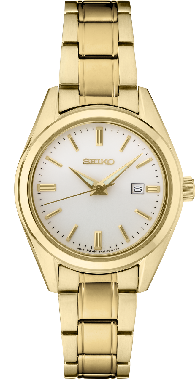 Seiko Essentials Gold Womens Watch SUR632
