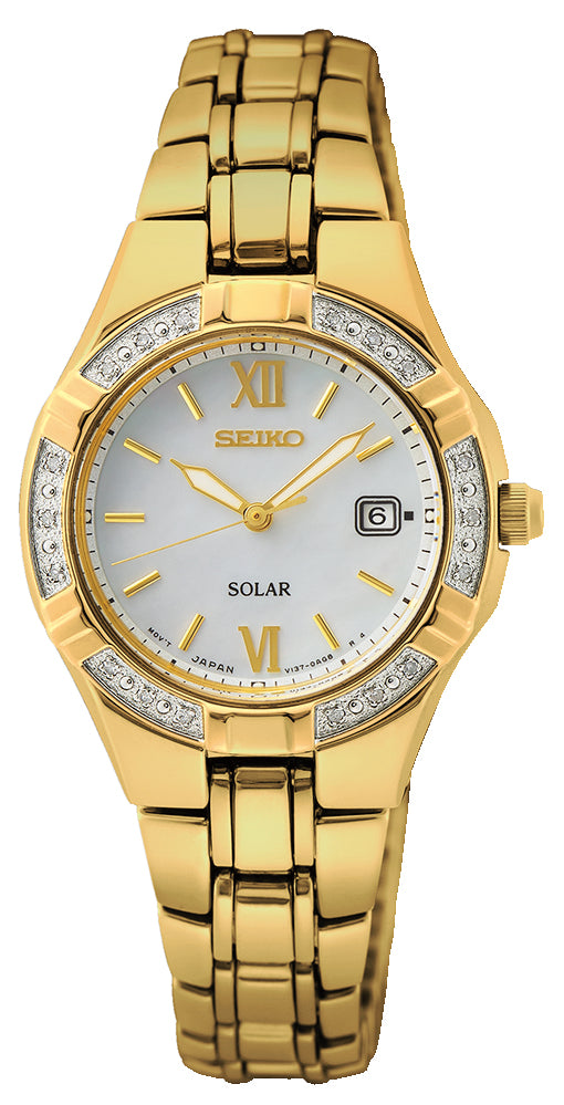 Seiko Ladies Diamond Dress Watch SUT428P