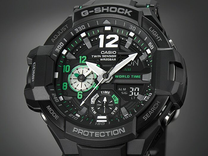 G-Shock Gravitymaster Twin Sensor GA1100-1A3 Mens Watch