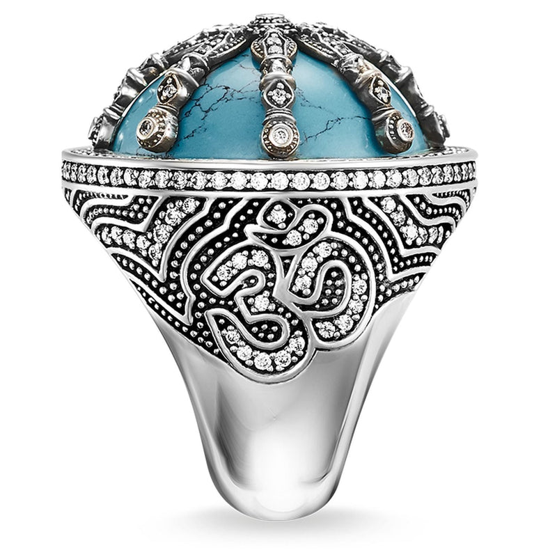 Thomas Sabo Cocktail Ring "Turquoise Karma Wheel"