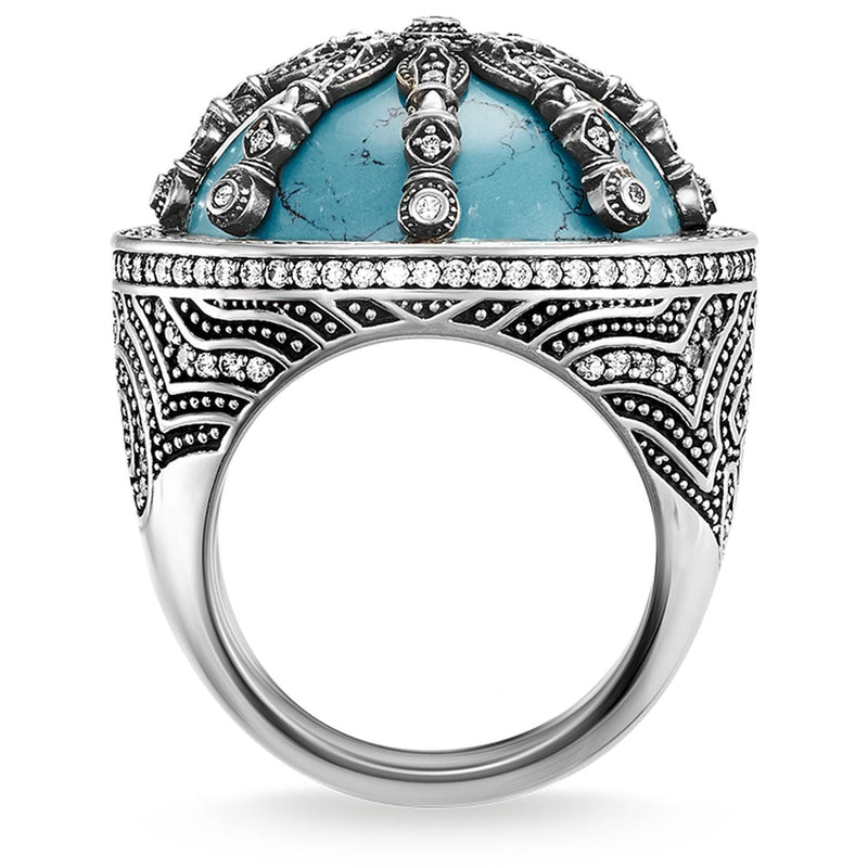 Thomas Sabo Cocktail Ring "Turquoise Karma Wheel"