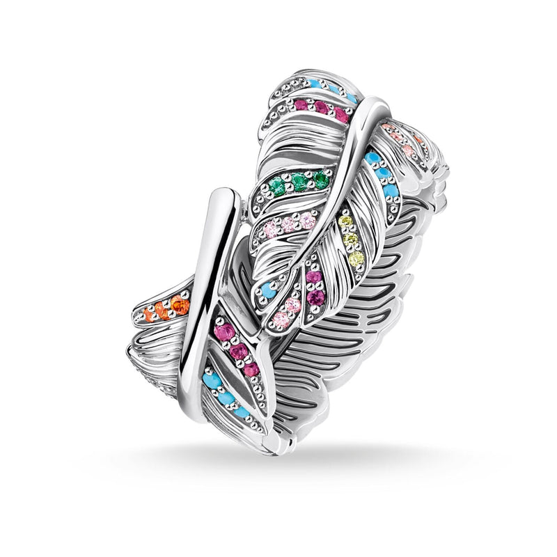 Thomas Sabo Ring Feather Silver