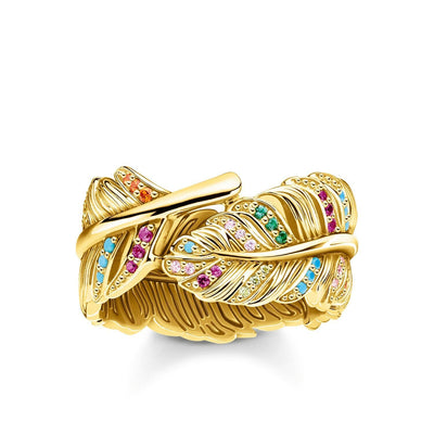 Thomas Sabo Ring Feather Gold