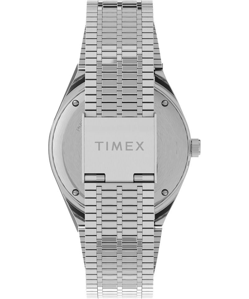 Timex Q Reissue 38 毫米蓝色不锈钢男士手表 TW2U61900