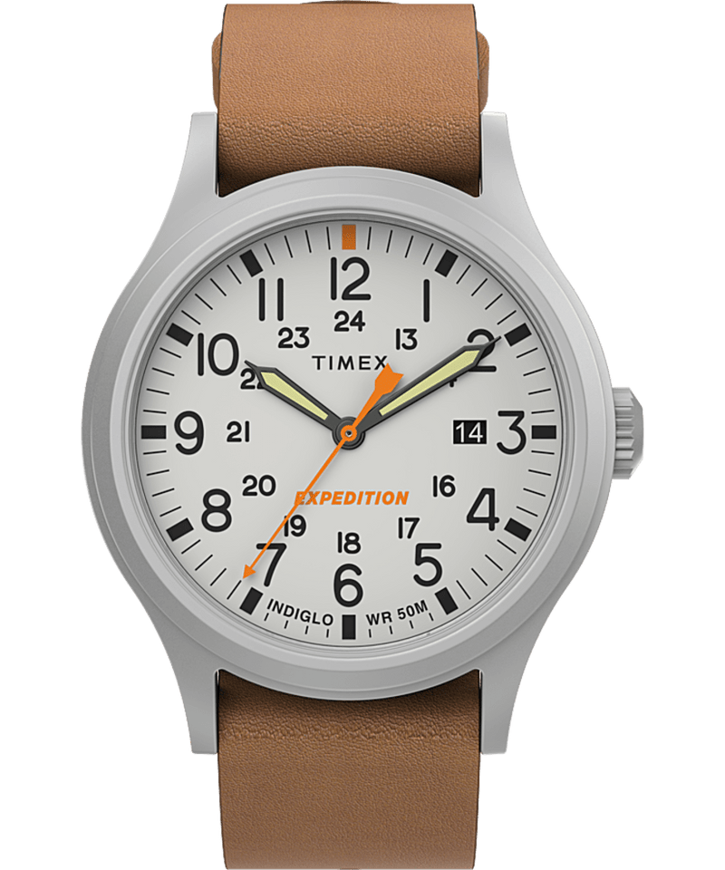 Timex Expedition® Sierra 40 毫米皮革表带手表 TW2V07600