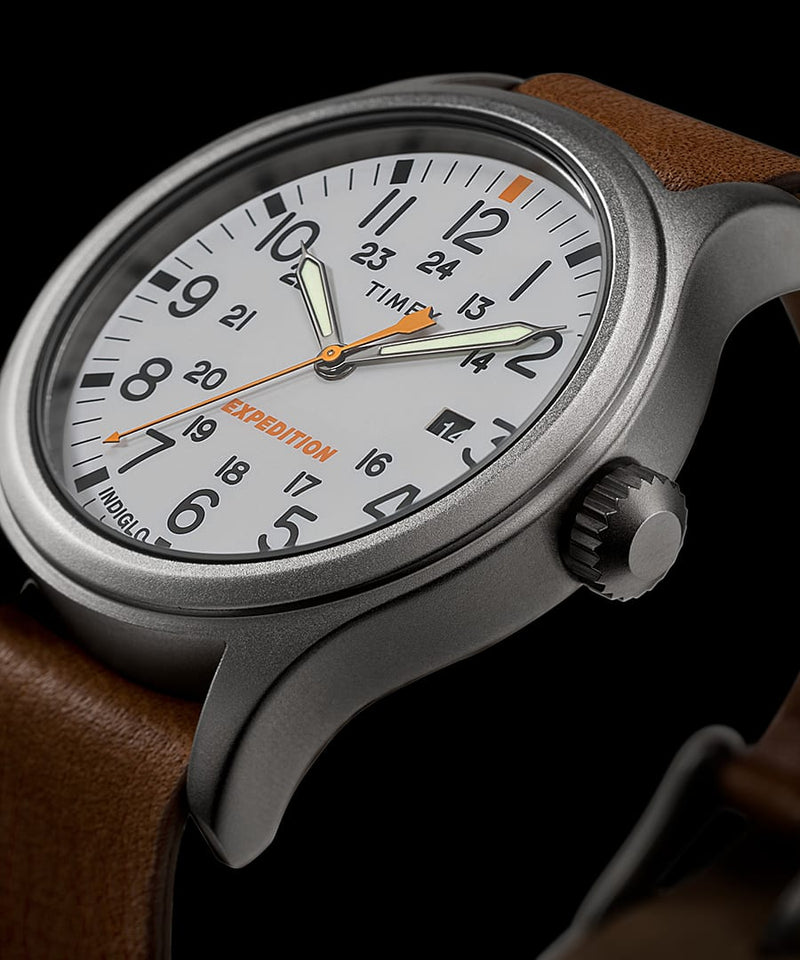 Timex Expedition® Sierra 40 毫米皮革表带手表 TW2V07600