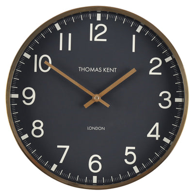 Thomas Kent Clocksmith Wall Clock Brass/Black 30cm 24682