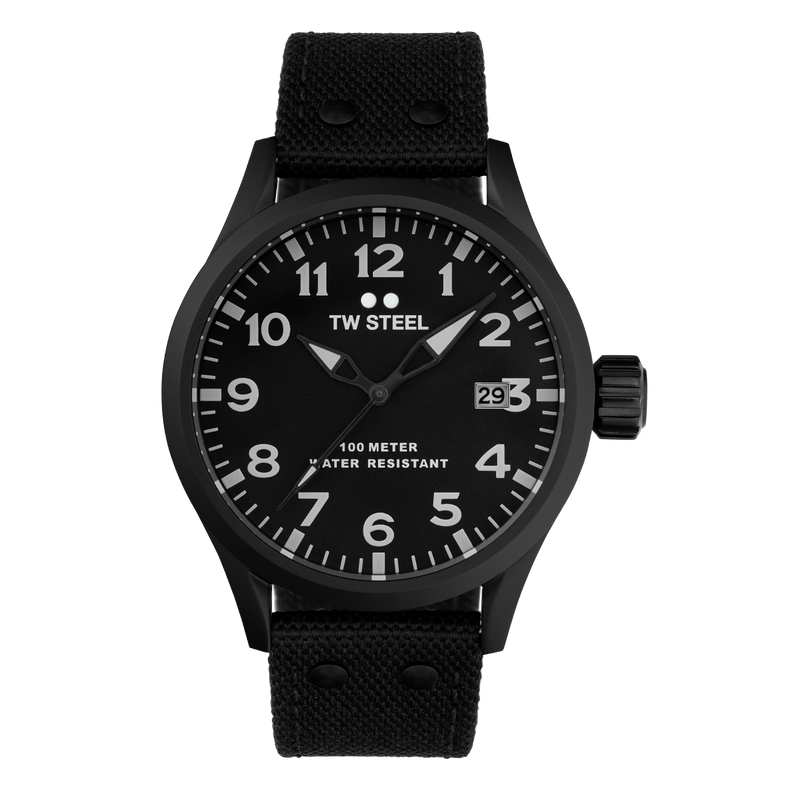 TW Steel Volante 45MM Black Dial Mens Watch VS103