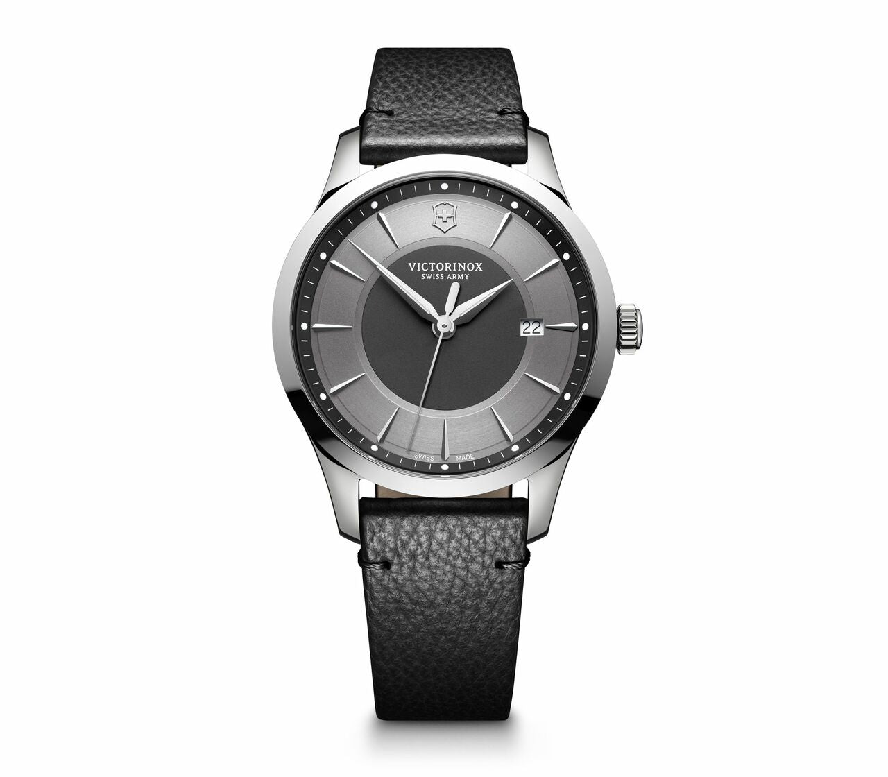 Victorinox Alliance Black And Silver Dial Mens Watch 241804