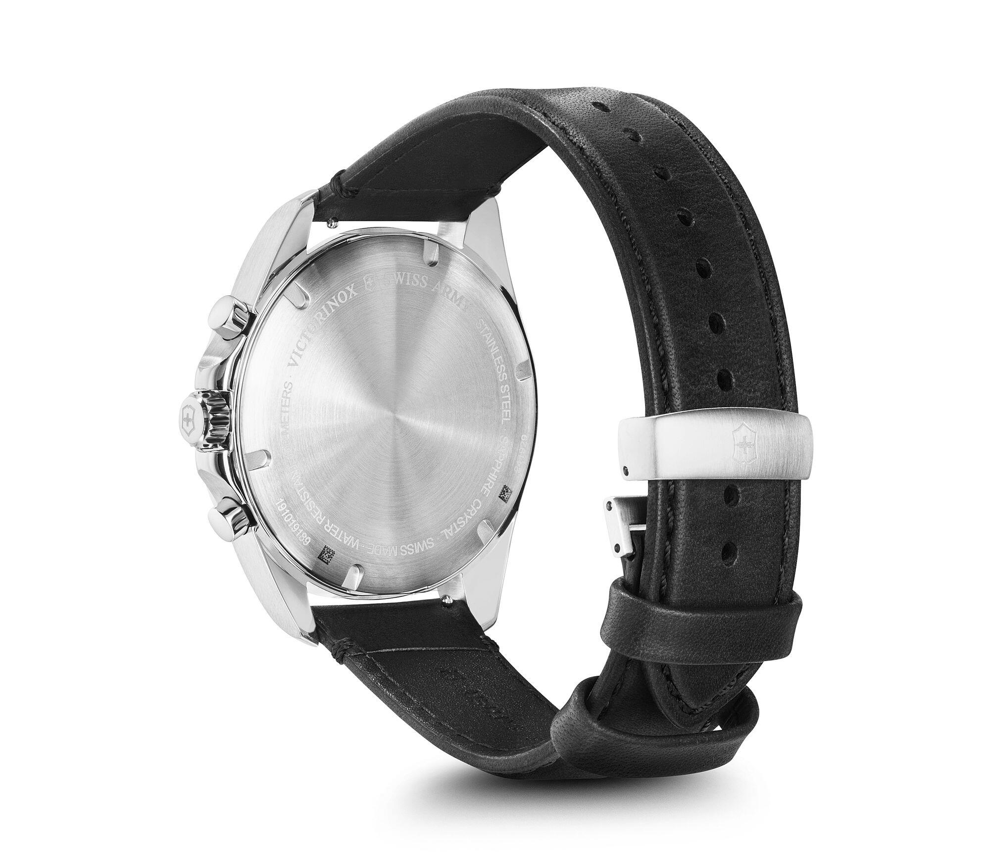 Victorinox FieldForce Orologio Uomo - Quarzo, Cassa 42 Mm, Vetro Zaffiro, Cinturino In Pelle, Impermeabile 100m, Garanzia Svizzera