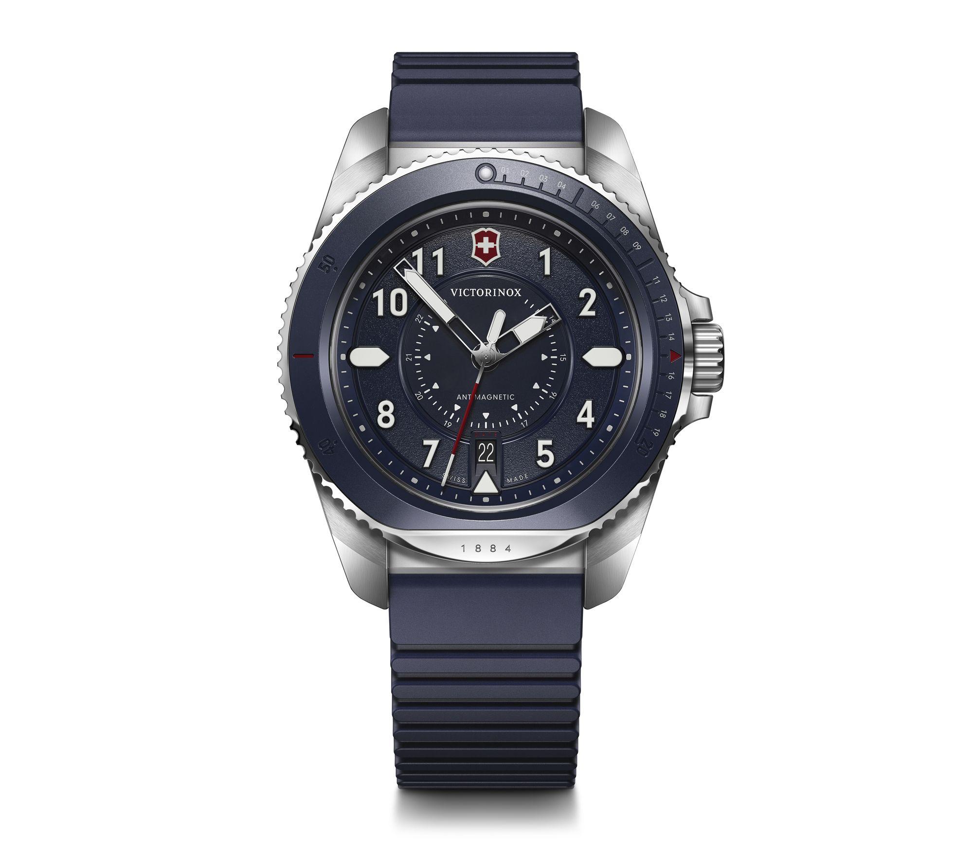 Victorinox Journey 1884 Blue Rubber Watch 241975