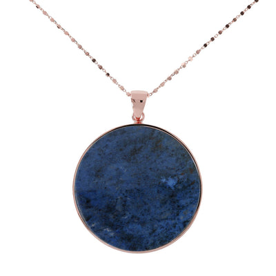 Bronzallure Pyrite Big Disc Necklace