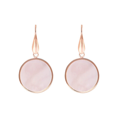 Bronzallure Stone Mini Disc Earrings