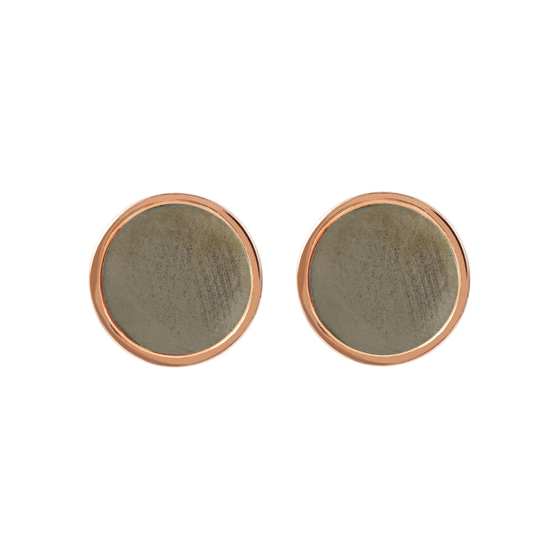 Bronzallure Gemstone Button Stud Earrings