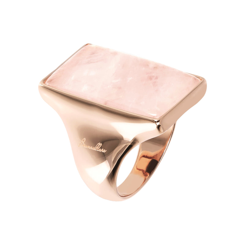 Bronzallure Rectangular Stone Adjustable Ring