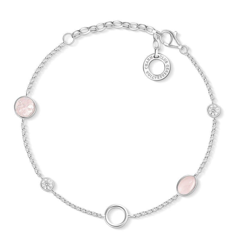 Thomas Sabo 串珠手链“粉红宝石”