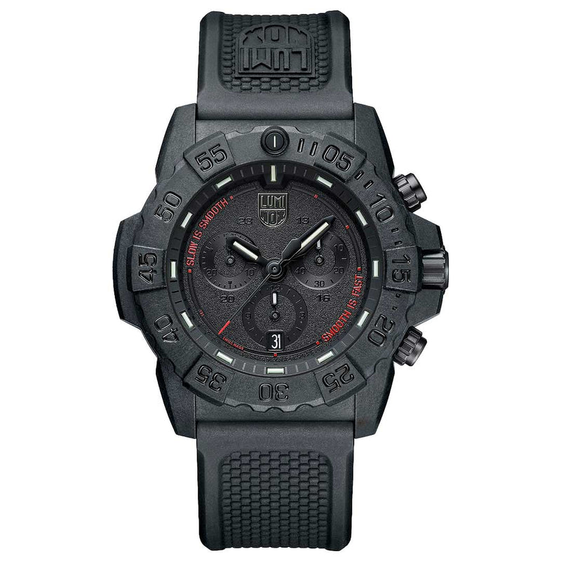 Luminox Navy SEAL 计时码表 45 毫米军用手表 3581.SIS