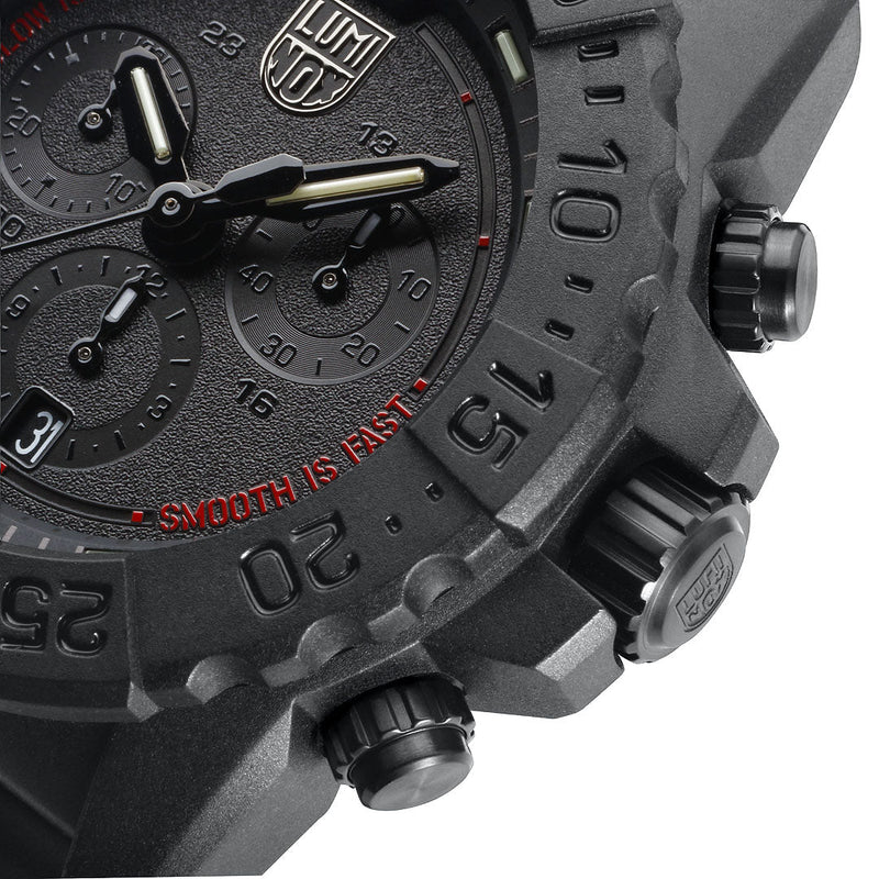 Luminox Navy SEAL 计时码表 45 毫米军用手表 3581.SIS